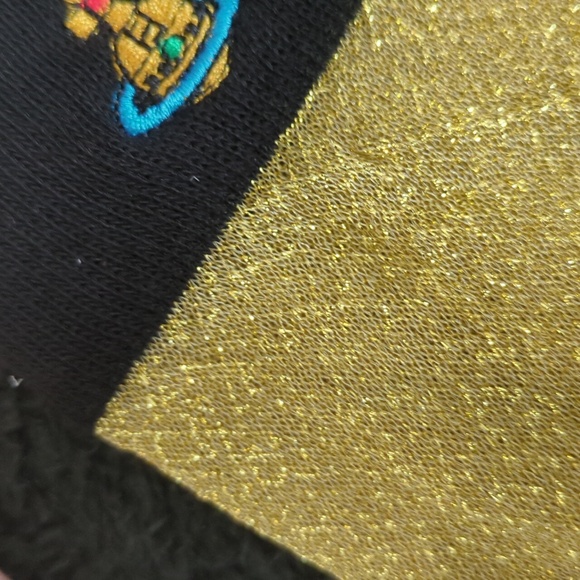 Vivienne Westwood 🇬🇧 Fall 2024 Mid Calf Metallic Socks - Picture 3 of 4